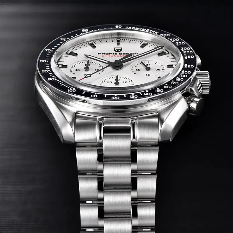 Pagani Design Speedmaster Sports White Dial Men's Watch-  PD-1701